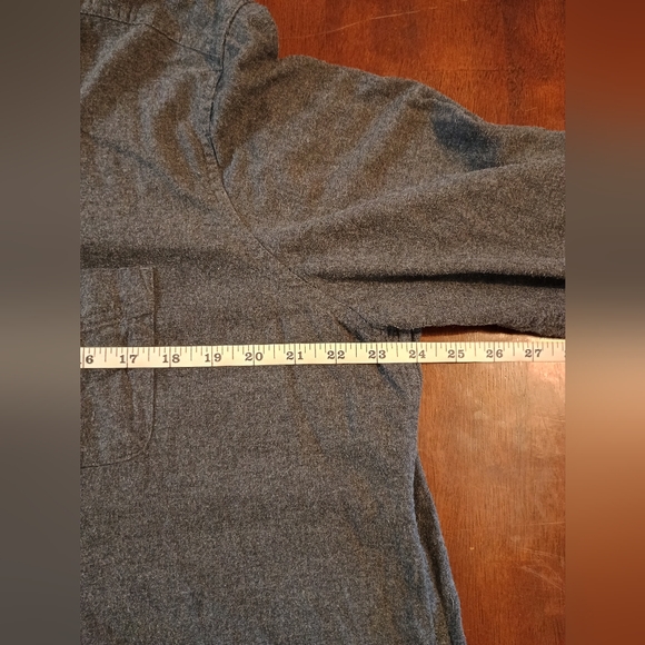 Eddie Bauer Women's 100% Cotton Gray Long Sleeve Flannel Shirt T2XL Tall - Picture 7 of 8